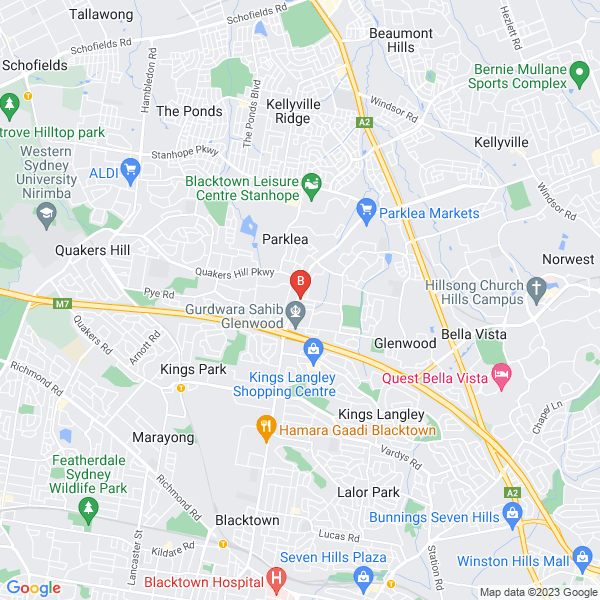Cupid Finance Australia location map: 2 Malvern Rd, Glenwood, NSW